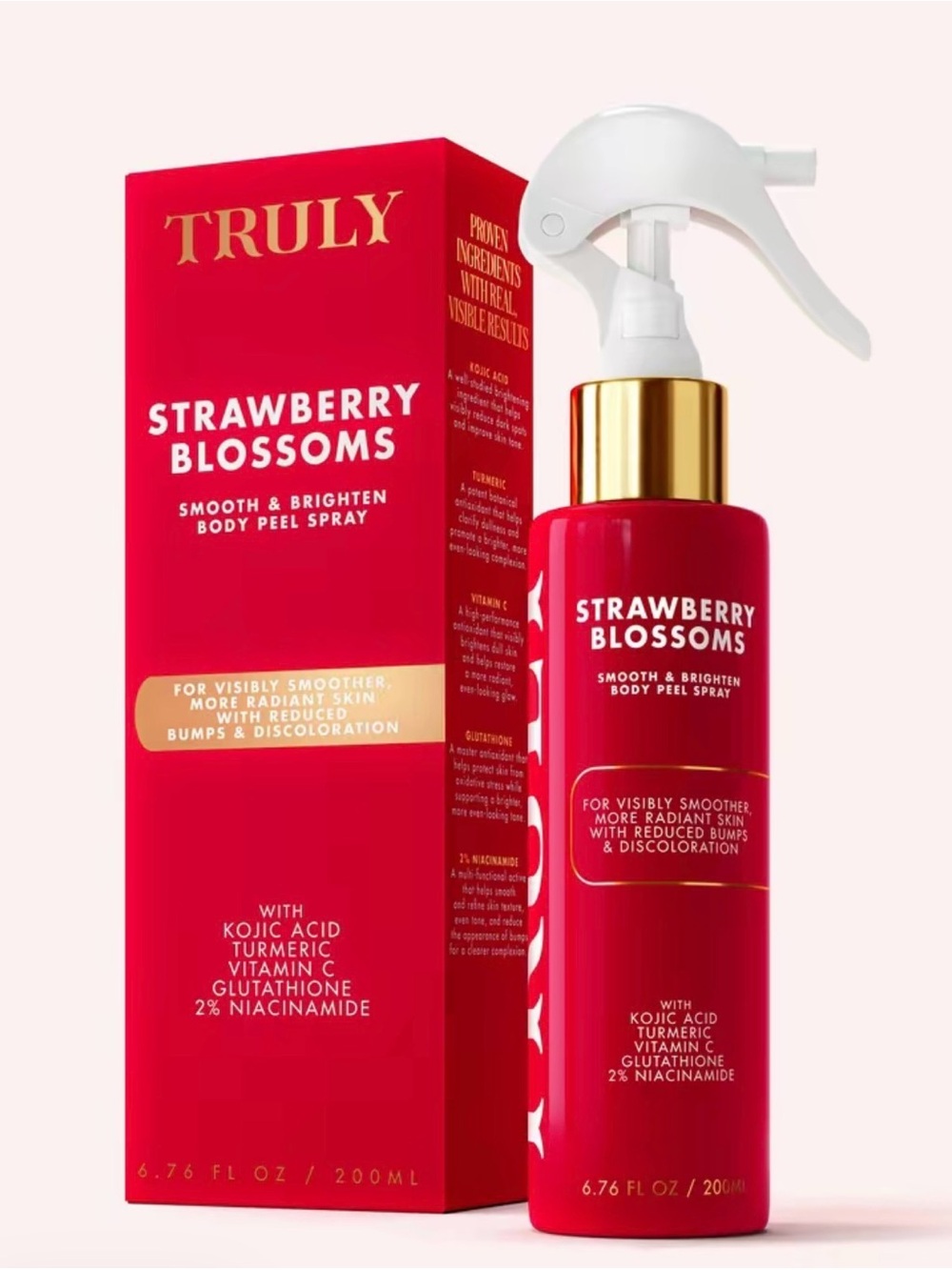 TRULY Strawberry Blossoms Smooth & Brighten Body Peel Spray